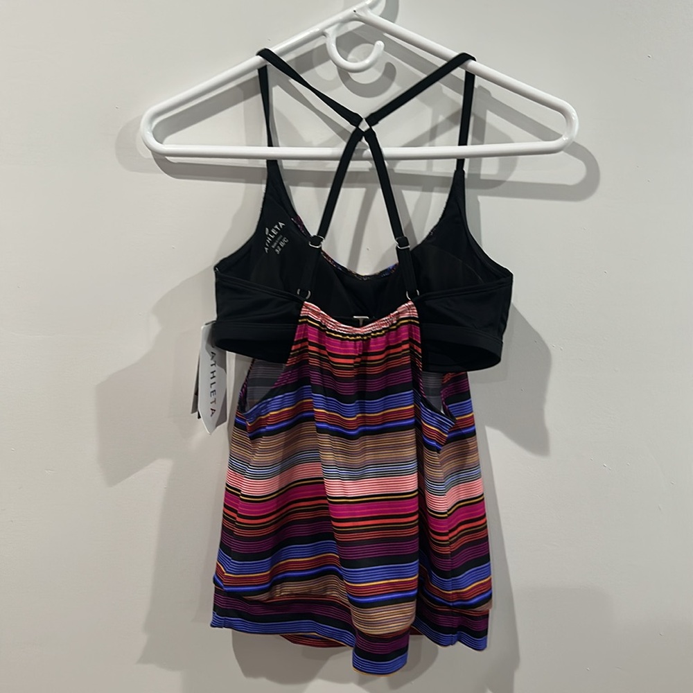Athleta Swim Athleta Capri Stripe Blousy Tankini Top Size 32B/C - Picture 6 of 13